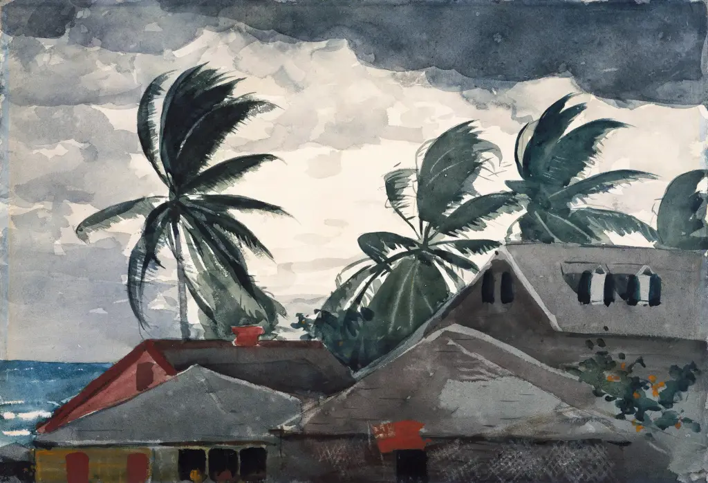 Hurricane, Bahamas in Detail Winslow Homer